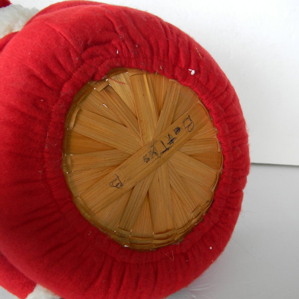 VINTAGE SANTA BASKET/PLANT HOLDER CHRISTMAS HOLIDAY - Picture 6 of 6